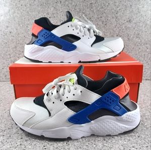 Nike Huarache Run White Bright Sneakers Shoes 6Y & 7Y